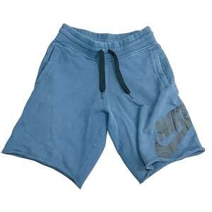 Nike Sportswear Alumni French Terry Cut-Off Shorts Blue Men's Size Small